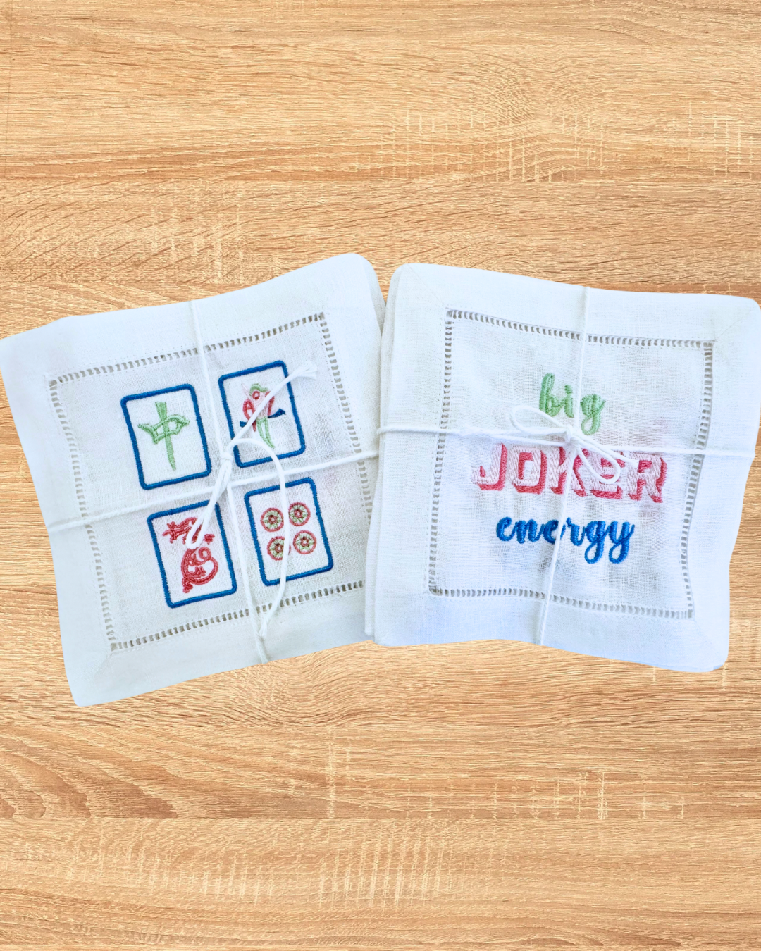Mahjong Cocktail Napkins - set of 6