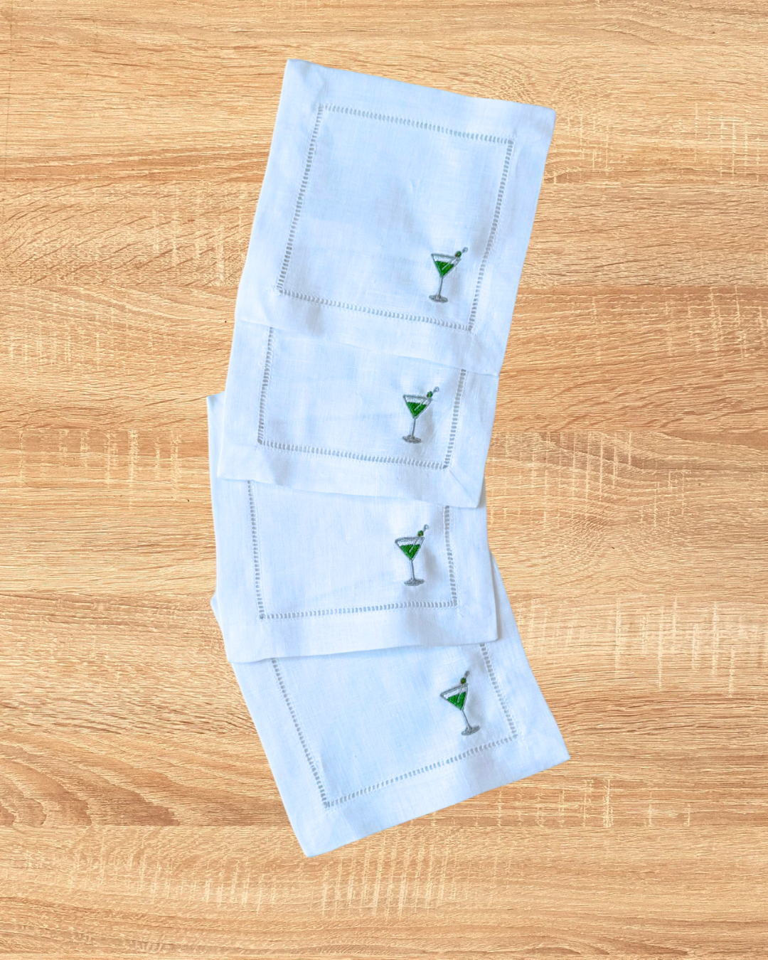 Martini Cocktail Napkins - set of 4