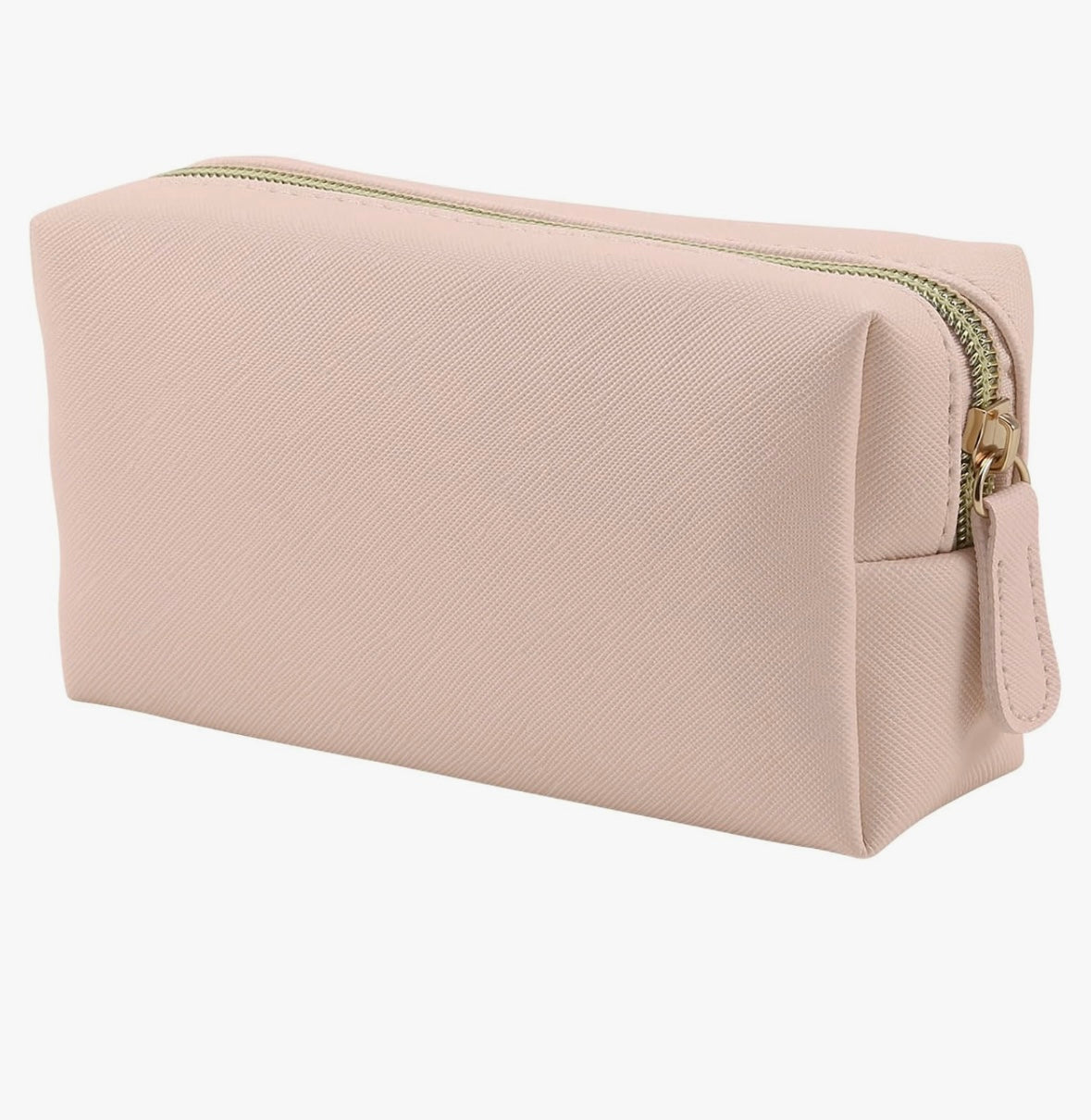 Zippered makeup pouch