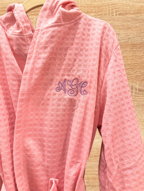 Kids waffle robe