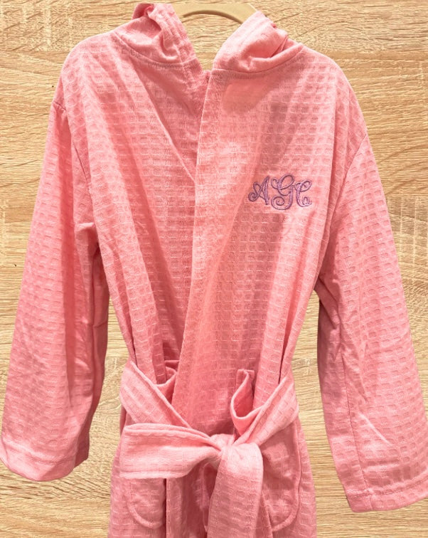 Kids waffle robe
